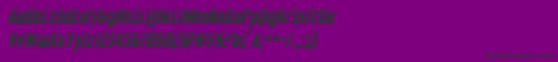 captcanaveralhalfital Font – Black Fonts on Purple Background