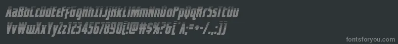 Шрифт captcanaveralhalfital – серые шрифты на чёрном фоне