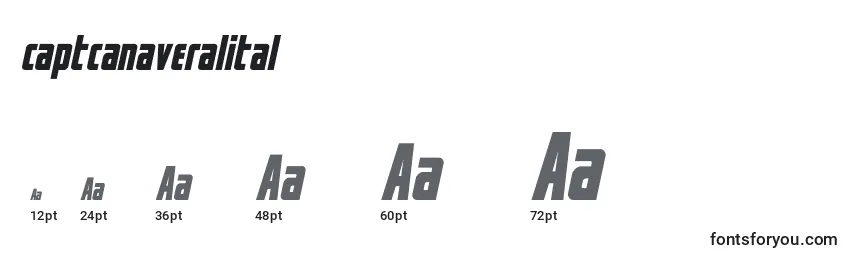 Captcanaveralital Font Sizes