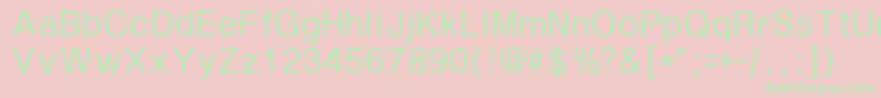 Seutum Font – Green Fonts on Pink Background