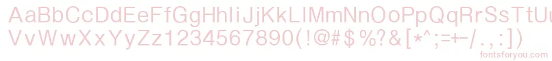Czcionka Seutum – różowe czcionki