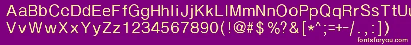 Seutum Font – Yellow Fonts on Purple Background