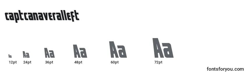 Captcanaveralleft Font Sizes