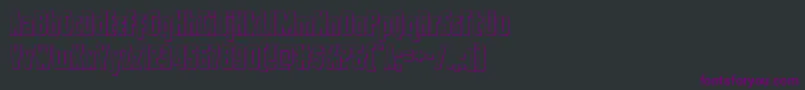captcanaveralout Font – Purple Fonts on Black Background