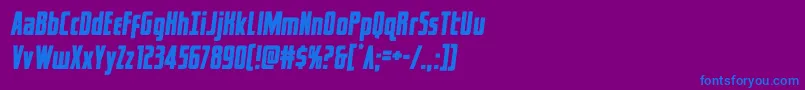 captcanaveralsemital Font – Blue Fonts on Purple Background