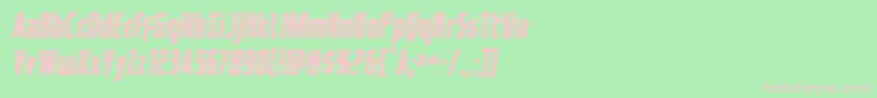 captcanaveralsemital Font – Pink Fonts on Green Background