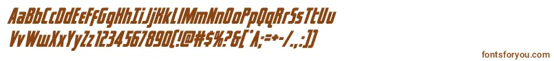 captcanaveralsuperital Font – Brown Fonts on White Background