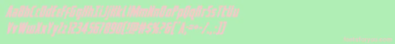 captcanaveralsuperital Font – Pink Fonts on Green Background