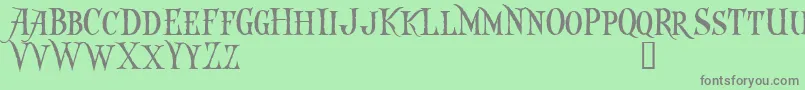 CAPTKD   Font – Gray Fonts on Green Background