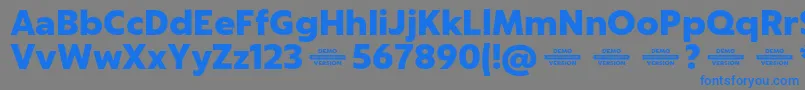 Captura BlackDemo Font – Blue Fonts on Gray Background