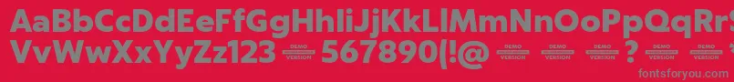 Captura BlackDemo Font – Gray Fonts on Red Background