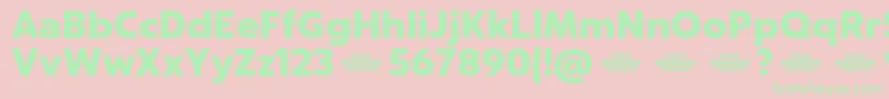 Captura BlackDemo Font – Green Fonts on Pink Background