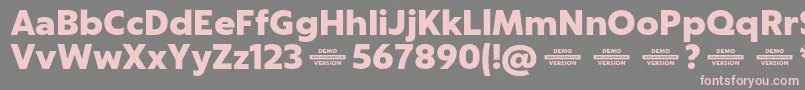 Captura BlackDemo Font – Pink Fonts on Gray Background