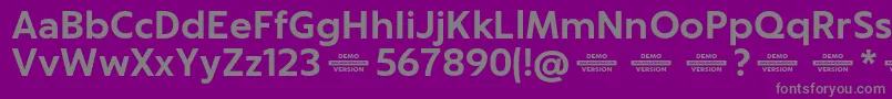 Captura BoldDemo Font – Gray Fonts on Purple Background