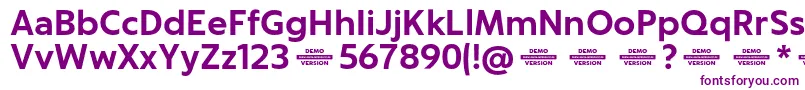 Captura BoldDemo Font – Purple Fonts on White Background