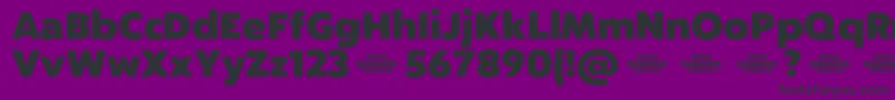 Captura HeavyDemo Font – Black Fonts on Purple Background