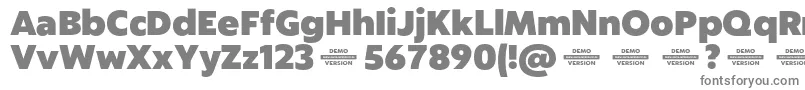 Captura HeavyDemo Font – Gray Fonts on White Background