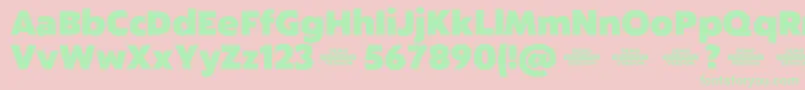 Captura HeavyDemo Font – Green Fonts on Pink Background