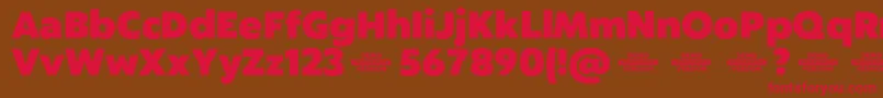 Captura HeavyDemo Font – Red Fonts on Brown Background