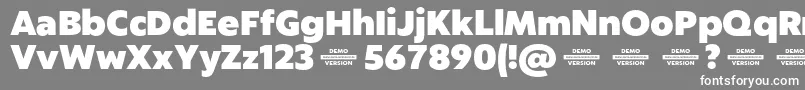 Captura HeavyDemo Font – White Fonts on Gray Background