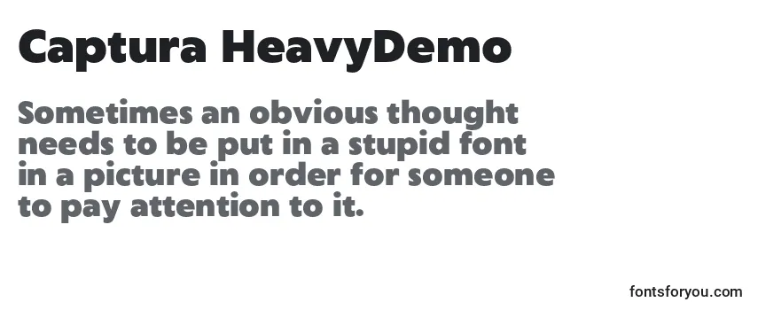 Review of the Captura HeavyDemo Font