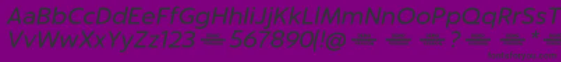 Captura ItalicDemo-Schriftart – Schwarze Schriften auf violettem Hintergrund