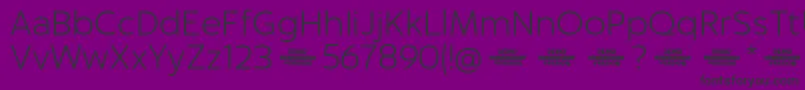 Captura LightDemo Font – Black Fonts on Purple Background