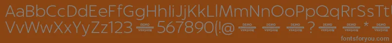 Captura LightDemo Font – Gray Fonts on Brown Background