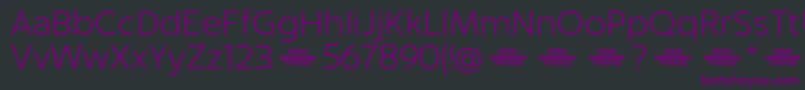 Weitere Informationen zur Captura LightDemo-Schriftart Captura LightDemo-Schriftart – Violette Schriften auf schwarzem Hintergrund