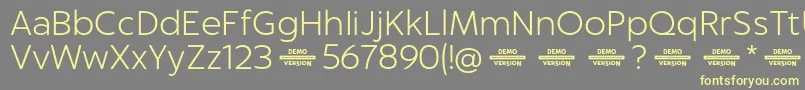 Captura LightDemo Font – Yellow Fonts on Gray Background