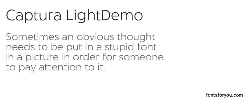 Шрифт Captura LightDemo