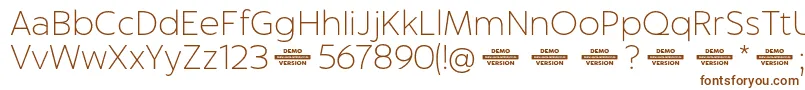 Captura ThinDemo Font – Brown Fonts