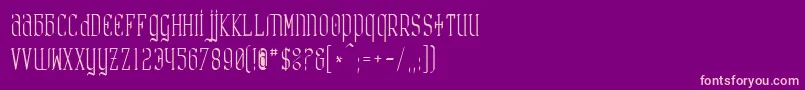 フォントCAR      – 紫の背景にピンクのフォント