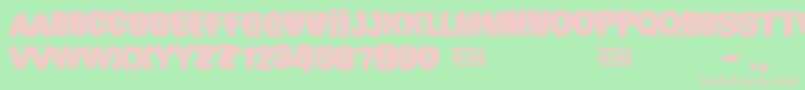 Carajillo de AnР±s Font – Pink Fonts on Green Background