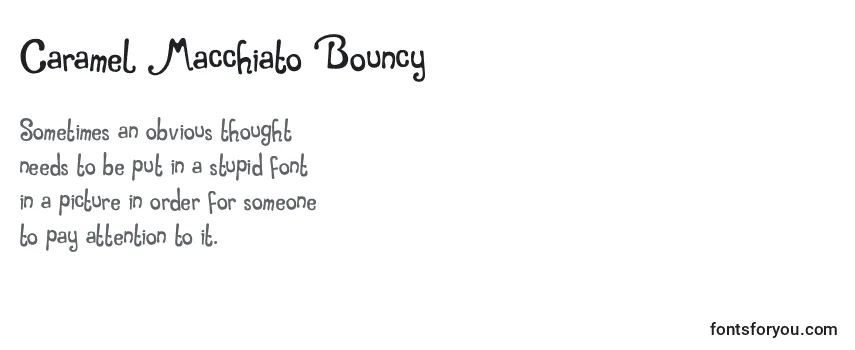 Шрифт Caramel Macchiato Bouncy