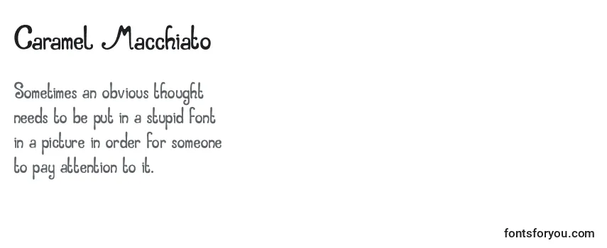 Шрифт Caramel Macchiato