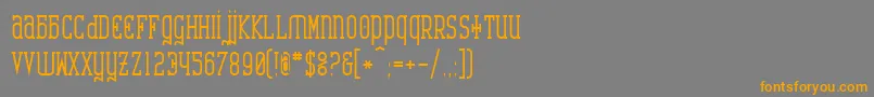 CARB     Font – Orange Fonts on Gray Background