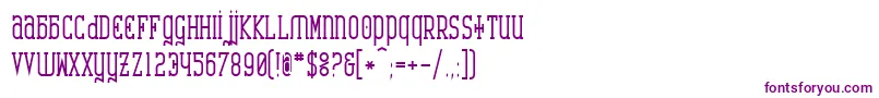 CARB     Font – Purple Fonts on White Background