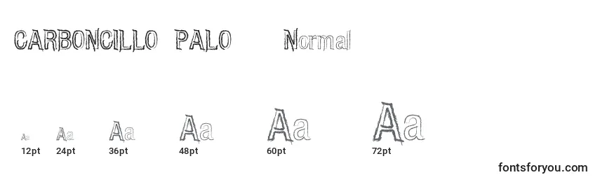CARBONCILLO PALO   Normal Font Sizes