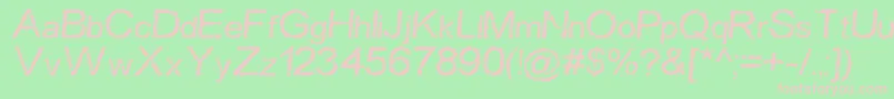 Carbtim Font – Pink Fonts on Green Background