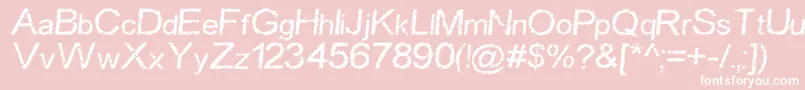 Carbtim Font – White Fonts on Pink Background