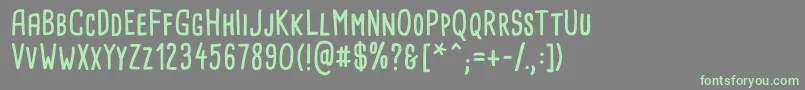 CardenioModern Bold Font – Green Fonts on Gray Background