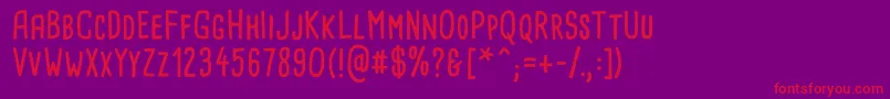 CardenioModern Bold Font – Red Fonts on Purple Background