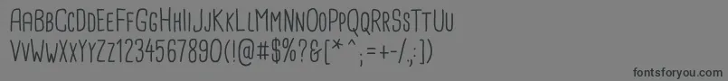 Шрифт CardenioModern Regular – чёрные шрифты на сером фоне