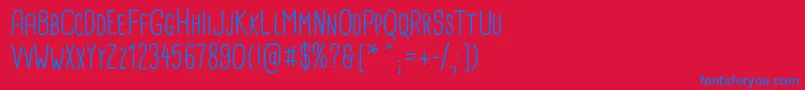 CardenioModern Regular Font – Blue Fonts on Red Background