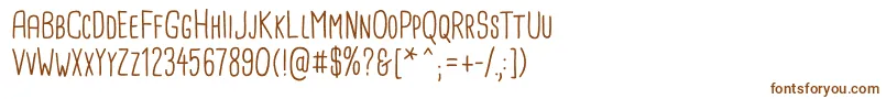 Шрифт CardenioModern Regular – коричневые шрифты на белом фоне