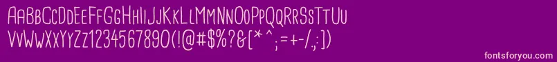 CardenioModern Regular Font – Pink Fonts on Purple Background