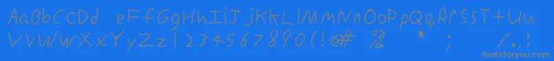 Weitere Informationen zur InconsistentprintRegular-Schriftart InconsistentprintRegular-Schriftart – Graue Schriften auf blauem Hintergrund