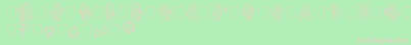 carebearsbyIacy Font – Pink Fonts on Green Background