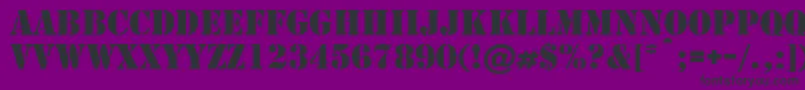 Шрифт Cargo – чёрные шрифты на фиолетовом фоне